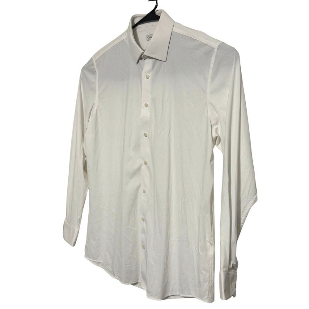 Collars & Co Mens Large White Apex Long Sleeve Performance Shirt NWOT - Picture 3 of 7